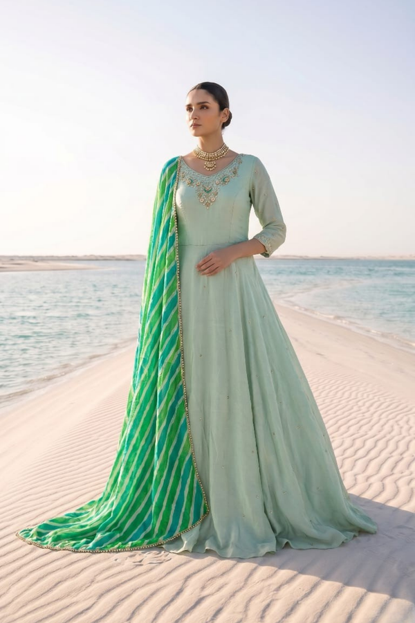 Anarkali  Bandhani