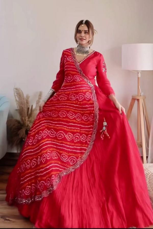 silk bandhani dress Bandhani Latest Pattu Dresses Buy Silk Bandhani Dress For Women Online From India's Luxury
